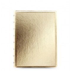 Filofax Notebooks Saffiano Gold