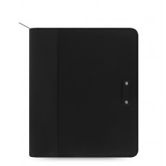 iPad Pro 9.7 Tablet Case - Microfiber Zip Black