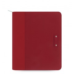 iPad Pro 9.7 Tablet Case - Microfiber Zip Red